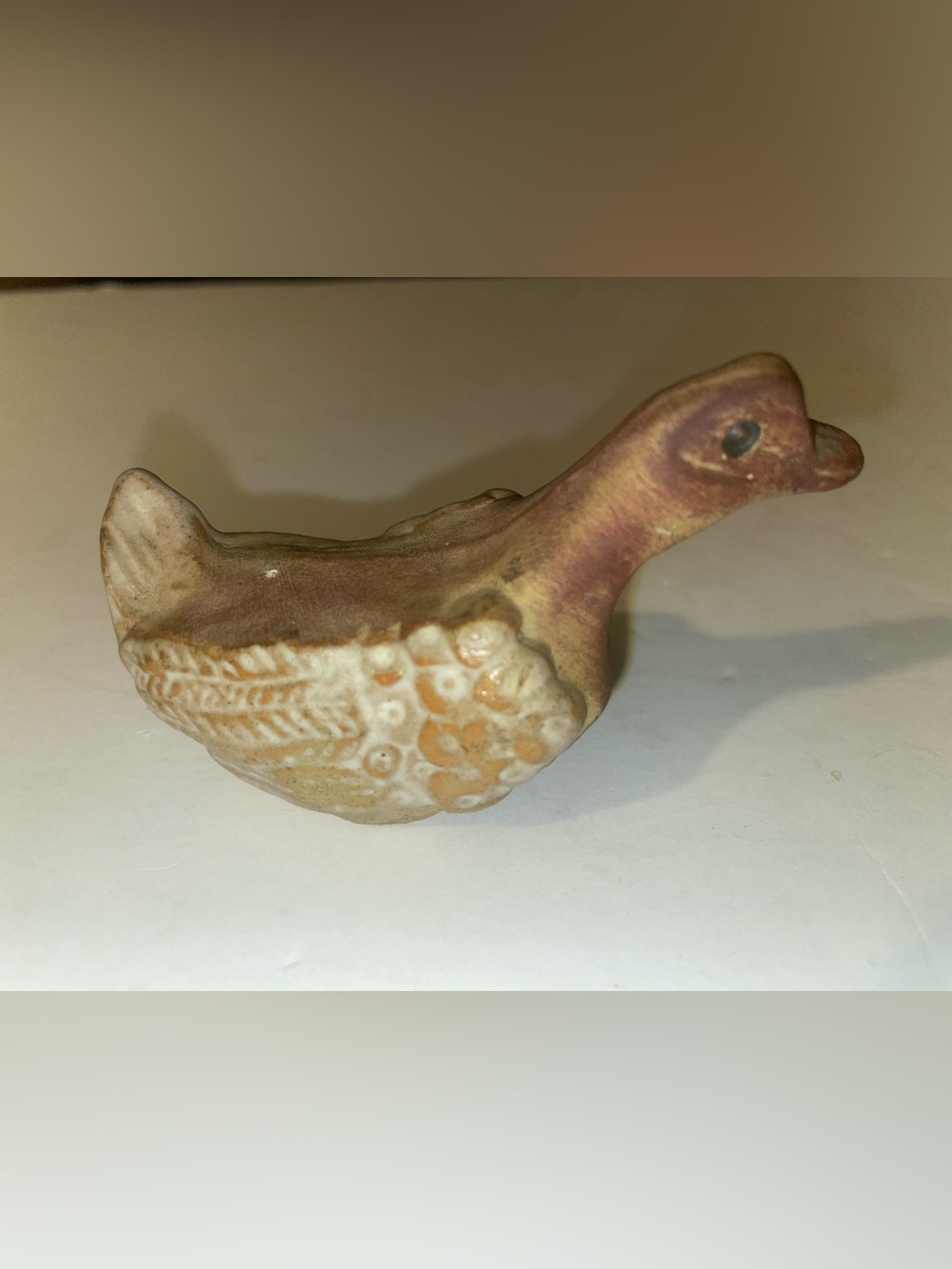 Vintage Tremar UK Duck clay pottery statue figurine